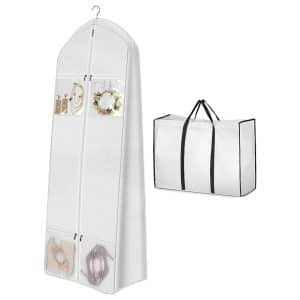 Portable 70 Wedding Dress Garment Bag with Bride