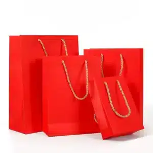 Red Paper Shopping Bag-1