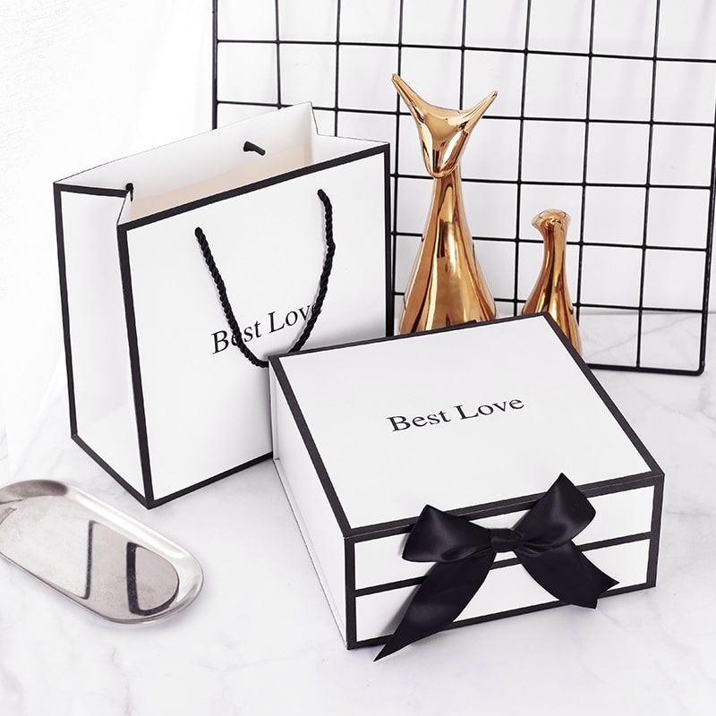 White Kraft Paper Box