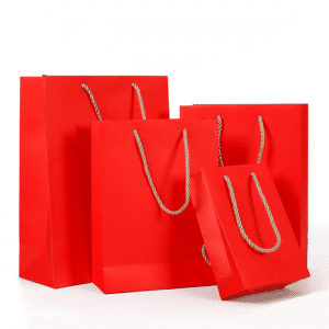 Red Paper Shopping Bag-1